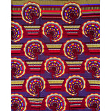 African Print Fabric/ Ankara - Purple, Red, Brown, Gold "Valencia," YARD or WHOLESALE