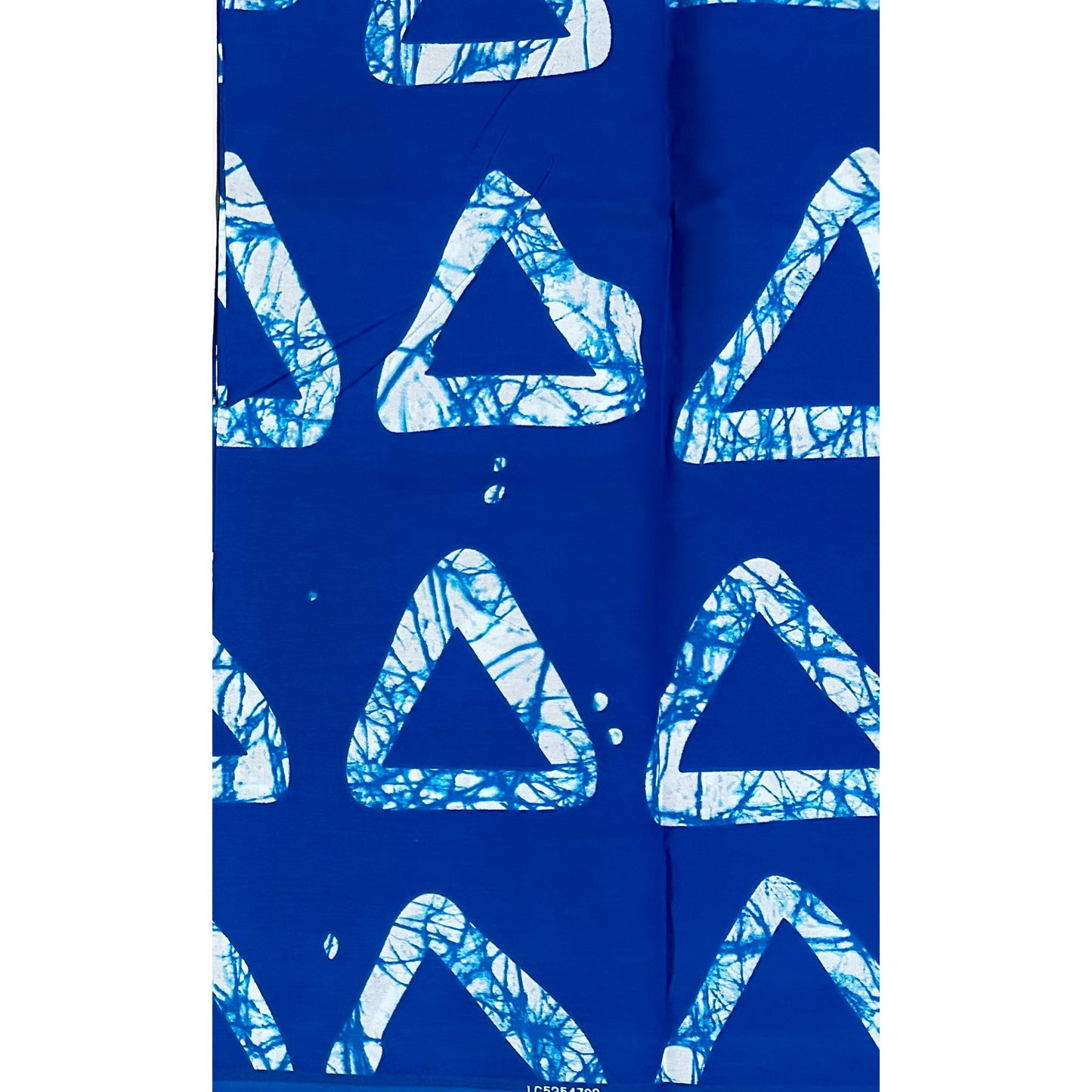 African Print Fabric/ Ankara - Blue, White 'Adire Sky', Per Yard or Wholesale