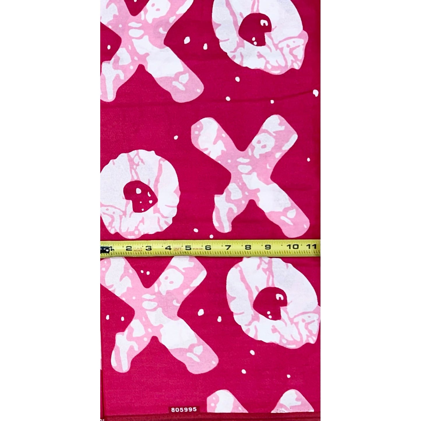 African Print Fabric/ Ankara - Pink, White 'Kiss & Kulture', Per Yard or Wholesale
