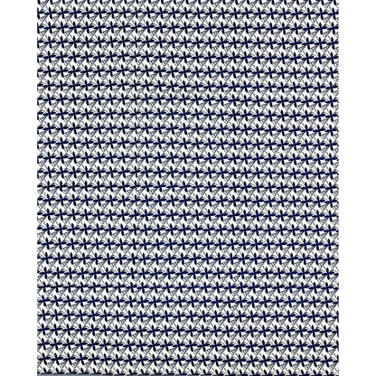 African Print Fabric/ Ankara - Blue, White 'Joy That Loves You Back', 1 Yard