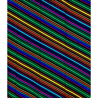 African Print Fabric/ Ankara - Multicolored 'Side Swipe', YARD or WHOLESALE