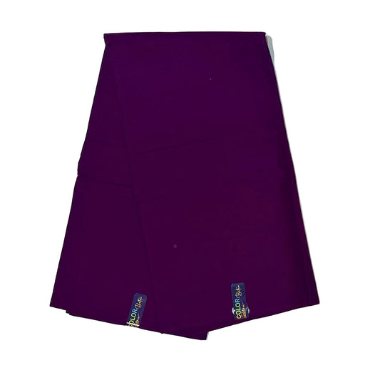 African Print Fabric/ Ankara - Solid Deep Plum Purple, Per Yard or Wholesale