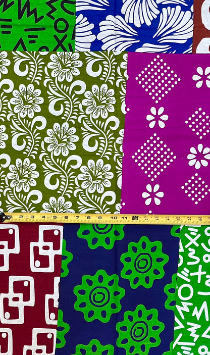 African Print Fabric/ Ankara - Multicolored 'The Most Connected Socialite in Lagos', YARD or WHOLESALE
