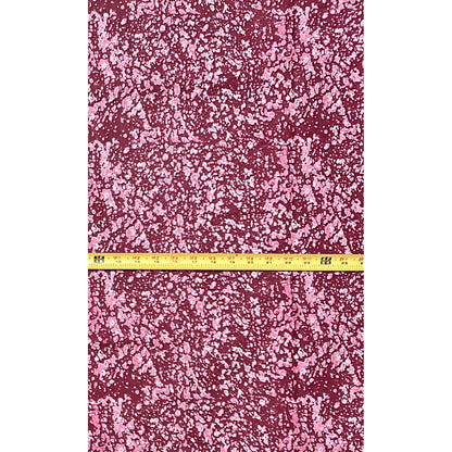African Print Fabric/Ankara - Red, Pink "Vintage Winehouse" Design, YARD or WHOLESALE