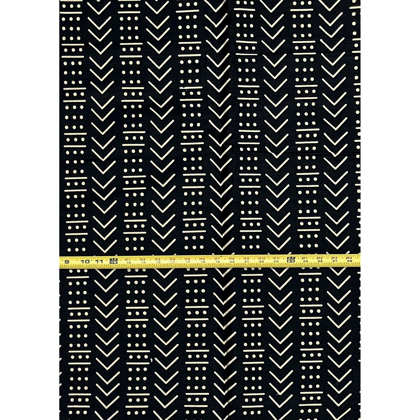 African Print Fabric/ Ankara - Black, Beige 'Dakar Dash’, YARD or WHOLESALE