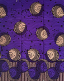 African Print Fabric/ Ankara - Purple, Brown "Rich Vuyani" YARD or WHOLESALE