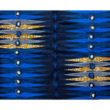 African Print Fabric/ Ankara - Blue, Brown 'Owerri Beat' Design, YARD or WHOLESALE