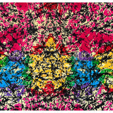 African Print Fabric/ Ankara - Beige, Rainbow 'Issiaka’ YARD or WHOLESALE