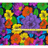 African Print Fabric/ Ankara - Purple, Blue, Orange, Green, Yellow 'Epiphany', YARD or WHOLESALE