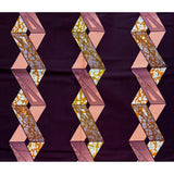 African Print Fabric/Ankara - Brown, Pink ‘Mercy & Strength’, Yard or Wholesale