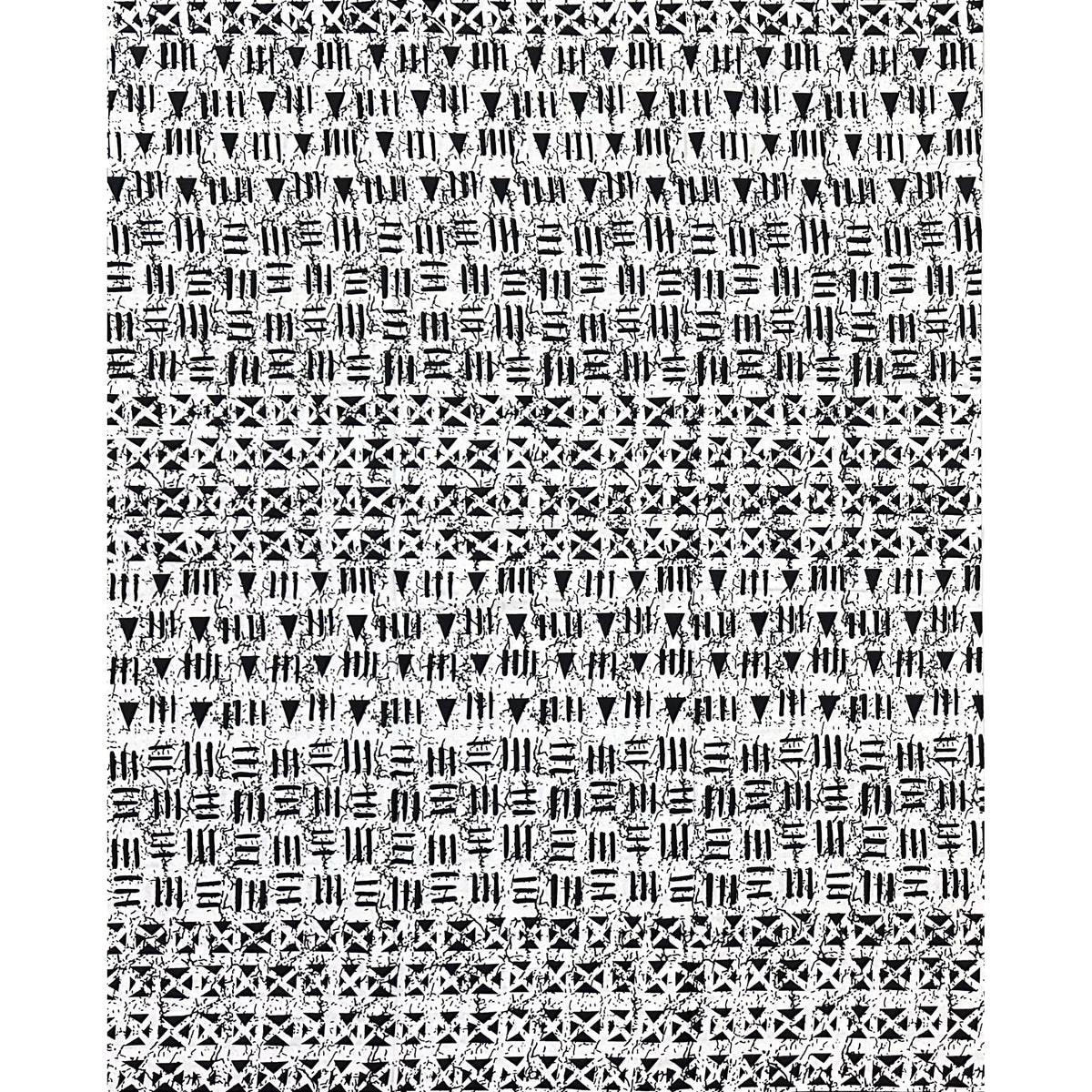 African Print Fabric/ Ankara - White, Black 'Mark My Words' Design, YARD or WHOLESALE