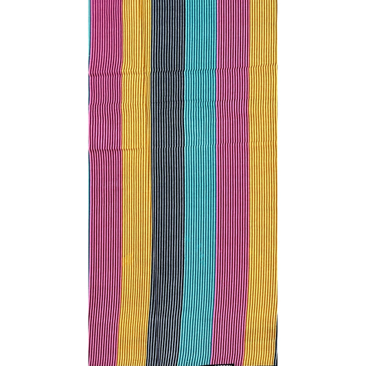 African Print Fabric/ Ankara - Red, Yellow, Green, Black 'Good Company', YARD or WHOLESALE
