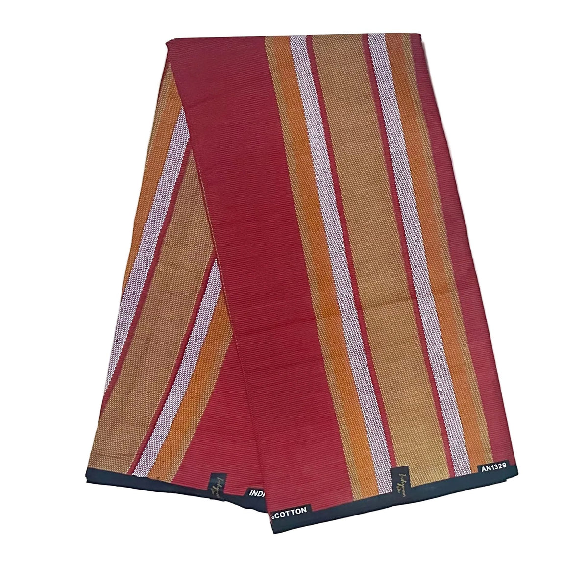 African Print Fabric/ Ankara - Red, Gold, Orange, Yellow 'Kano Standard', YARD or WHOLESALE