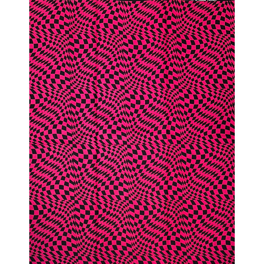 African Print Fabric/ Ankara - Magenta, Black 'Kikapu Kiss” YARD or WHOLESALE