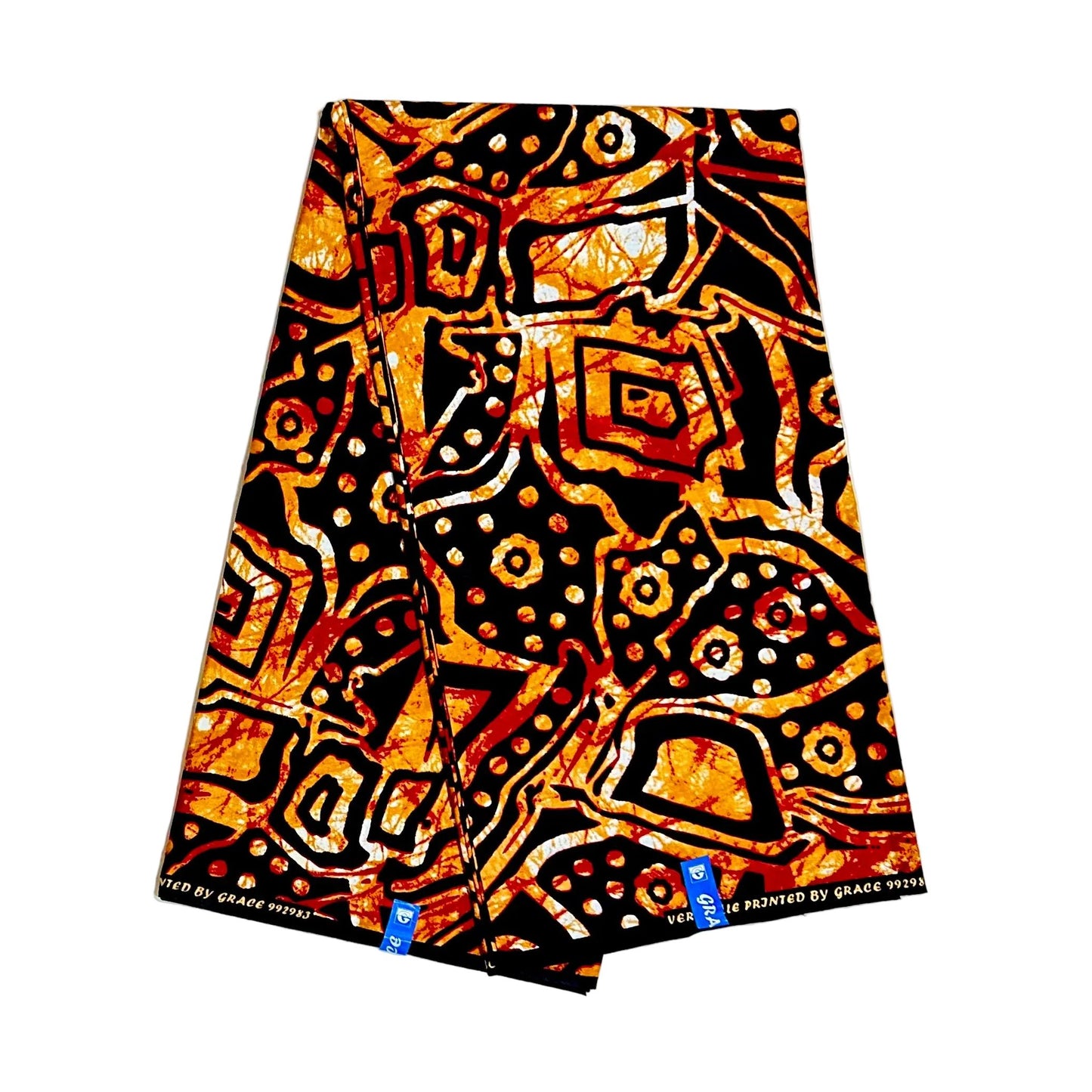 African Print Fabric/ Ankara - Shades of Brown 'Kòkòrò Ina' Design, YARD or WHOLESALE