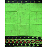 African Print Fabric/ Ankara - Green, Black, Brown 'Amai Ohunu' Design