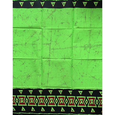 African Print Fabric/ Ankara - Green, Black, Brown 'Amai Ohunu' Design