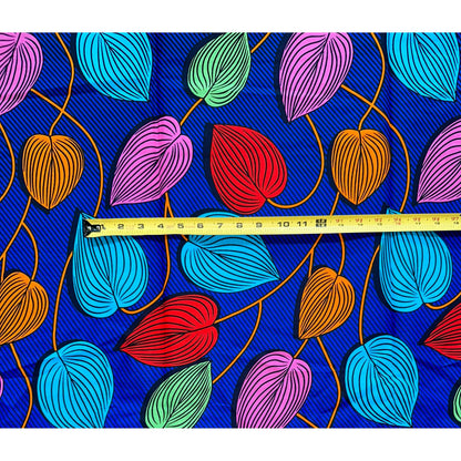 African Print Fabric/ Ankara - Blue, Red, Orange, Pink, Green 'Enitan', YARD or WHOLESALE