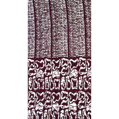 African Print Fabric/ Ankara - Brown, White "Soil & Soul", YARD or WHOLESALE