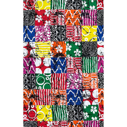 African Print Fabric/ Ankara - Multicolored 'Pieces of Everywhere', YARD or WHOLESALE