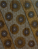 African Print Fabric/ Ankara - Brown, Navy ‘Lethabo', 1YARD