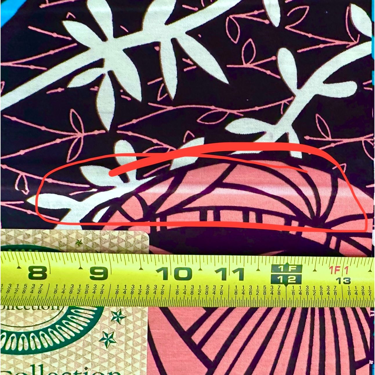 African Print Fabric/Ankara - Dark Brown, Pink, Teal "Nkata Orbs" Design **Slightly Flawed**