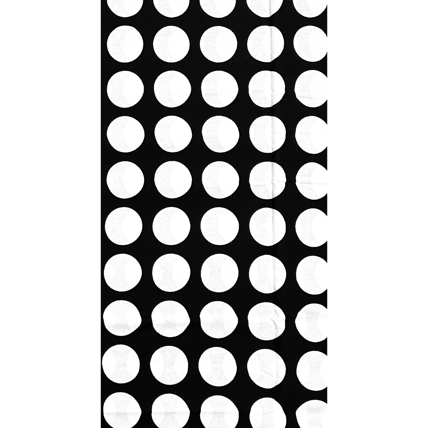 African Print Fabric/ Ankara - Black, White 'Polka Dot' Design, YARD or WHOLESALE