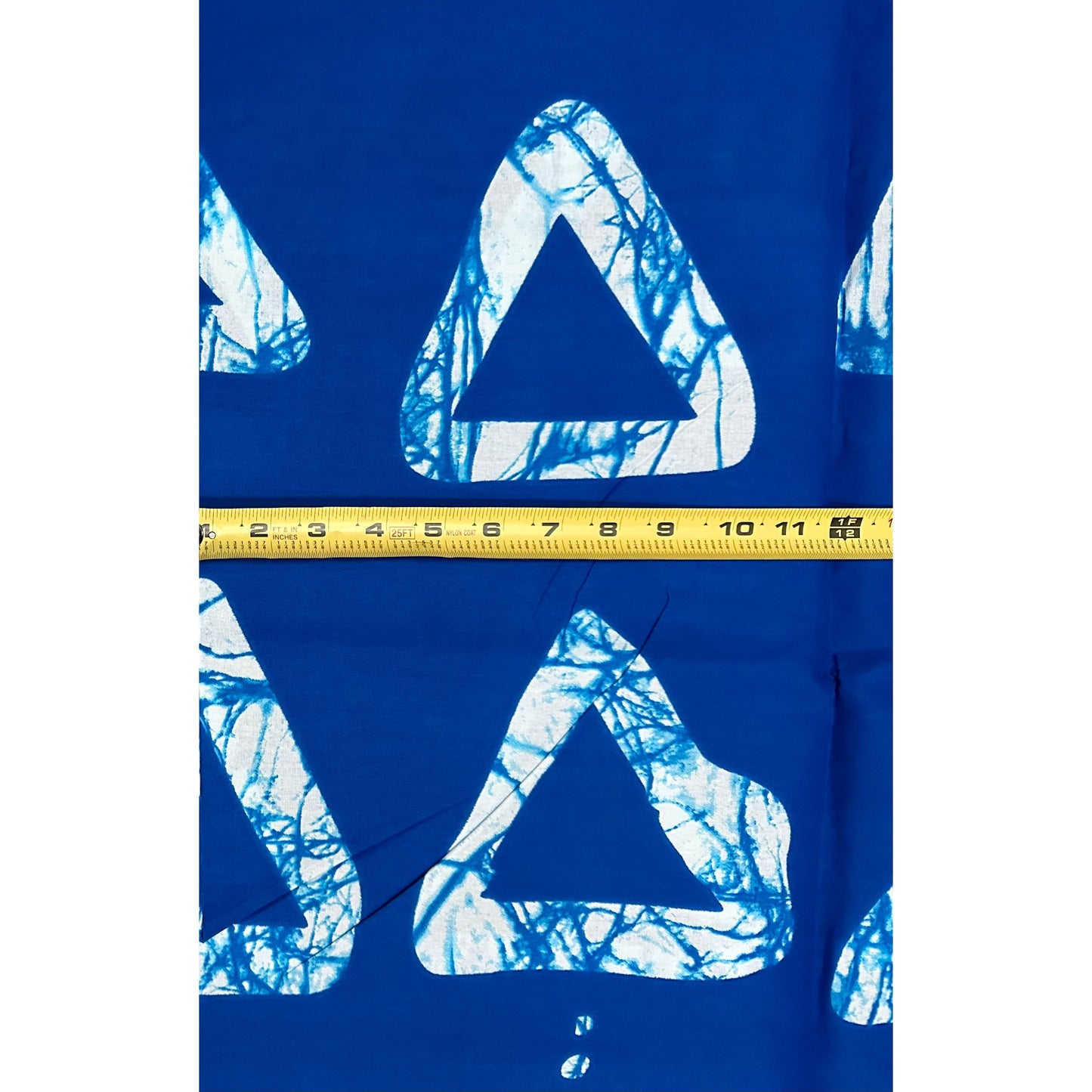 African Print Fabric/ Ankara - Blue, White 'Adire Sky', Per Yard or Wholesale