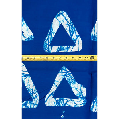 African Print Fabric/ Ankara - Blue, White 'Adire Sky', Per Yard or Wholesale