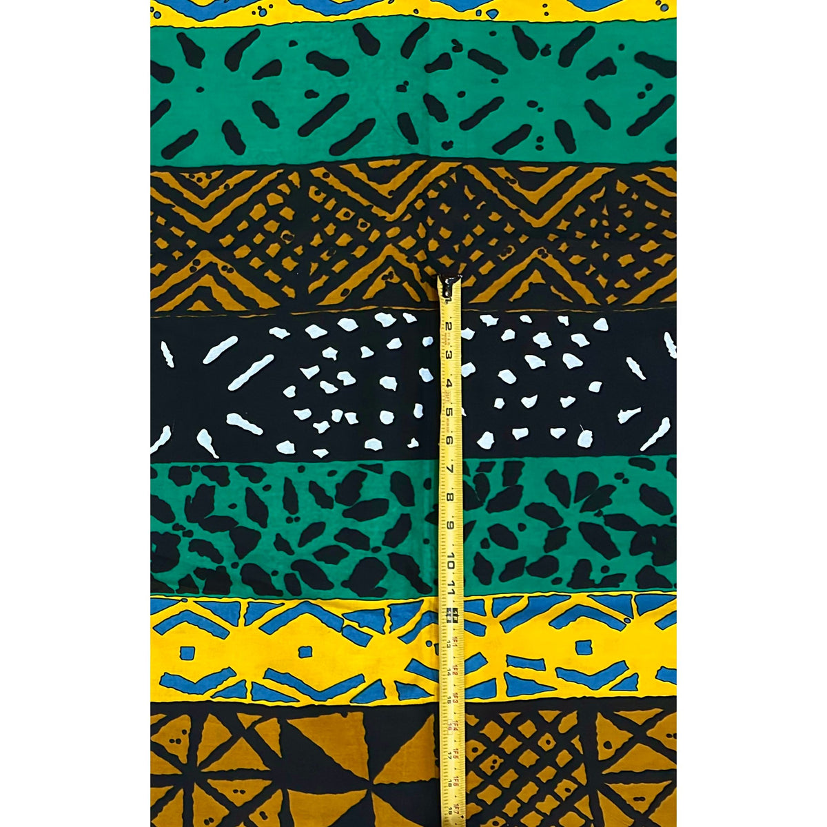 African Print Fabric/ Ankara - Brown, Green, Yellow, Black "Zoko", Yard or Wholesale