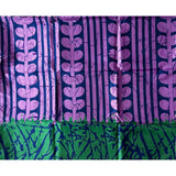 African Print, Satin Fabric - Purple, Blue, Red, Green "Malia", Yard or Wholesale