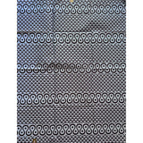 African Print Fabric/ Ankara - Gray, Brown ‘The Ups and Downs' Design, YARD