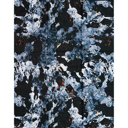 African Fabric/ Ankara - Gray, Brown, Beige "Ashé Noir", YARD or WHOLESALE