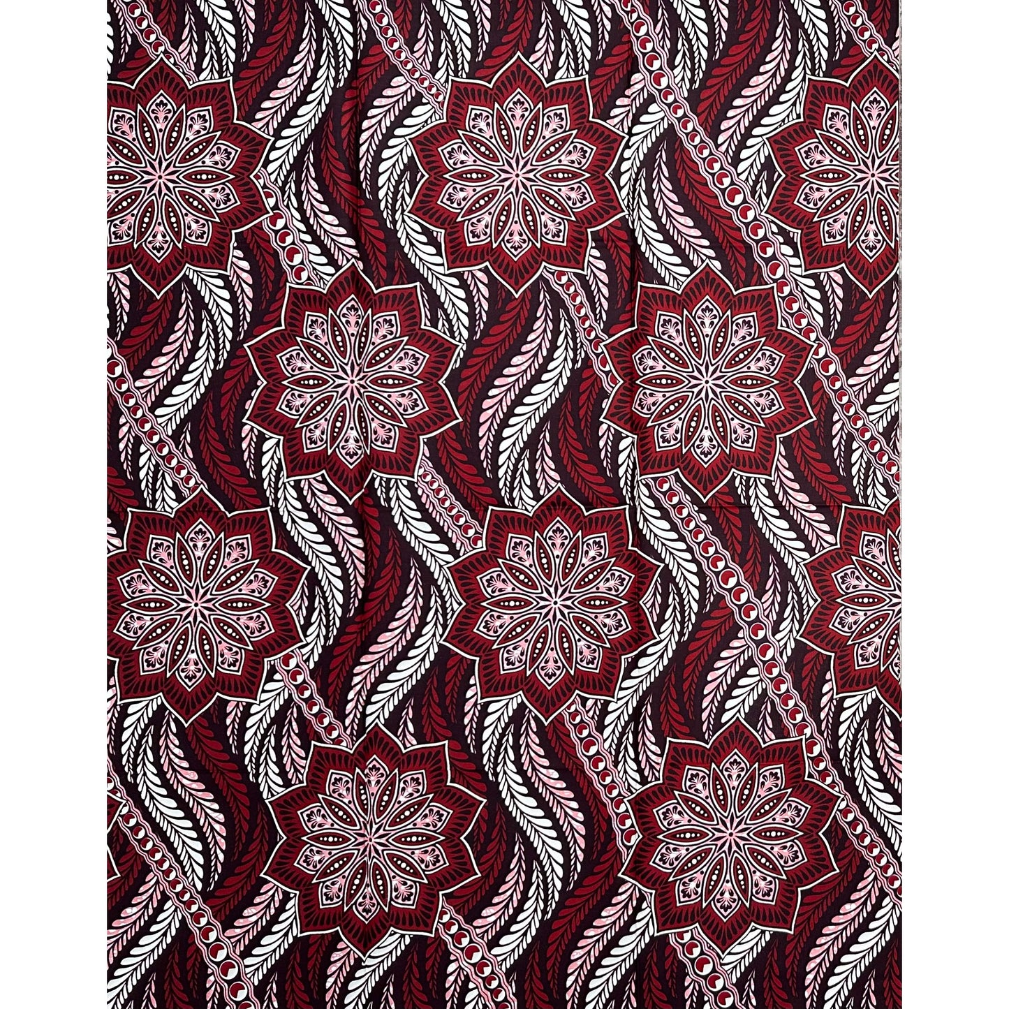 African Print Fabric/ Ankara - Shades of Brown "Return Route", 1 Yard