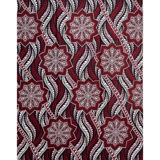 African Print Fabric/ Ankara - Shades of Brown "Return Route", 1 Yard