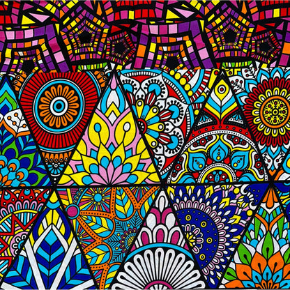 African Print Fabric/Ankara - Multicolored 'Mélange' Design, YARD or WHOLESALE