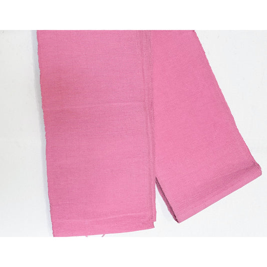 Aso-Oke Fabric / Yoruba Hand-Woven Textile – Solid Pink ‘Sherry’, Per Yard