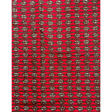 African Print Fabric/ Ankara - Red, Brown ‘Aris,' YARD or WHOLESALE