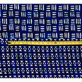 African Print Fabric/ Ankara - Blue, White 'Amir Fortune' YARD or WHOLESALE