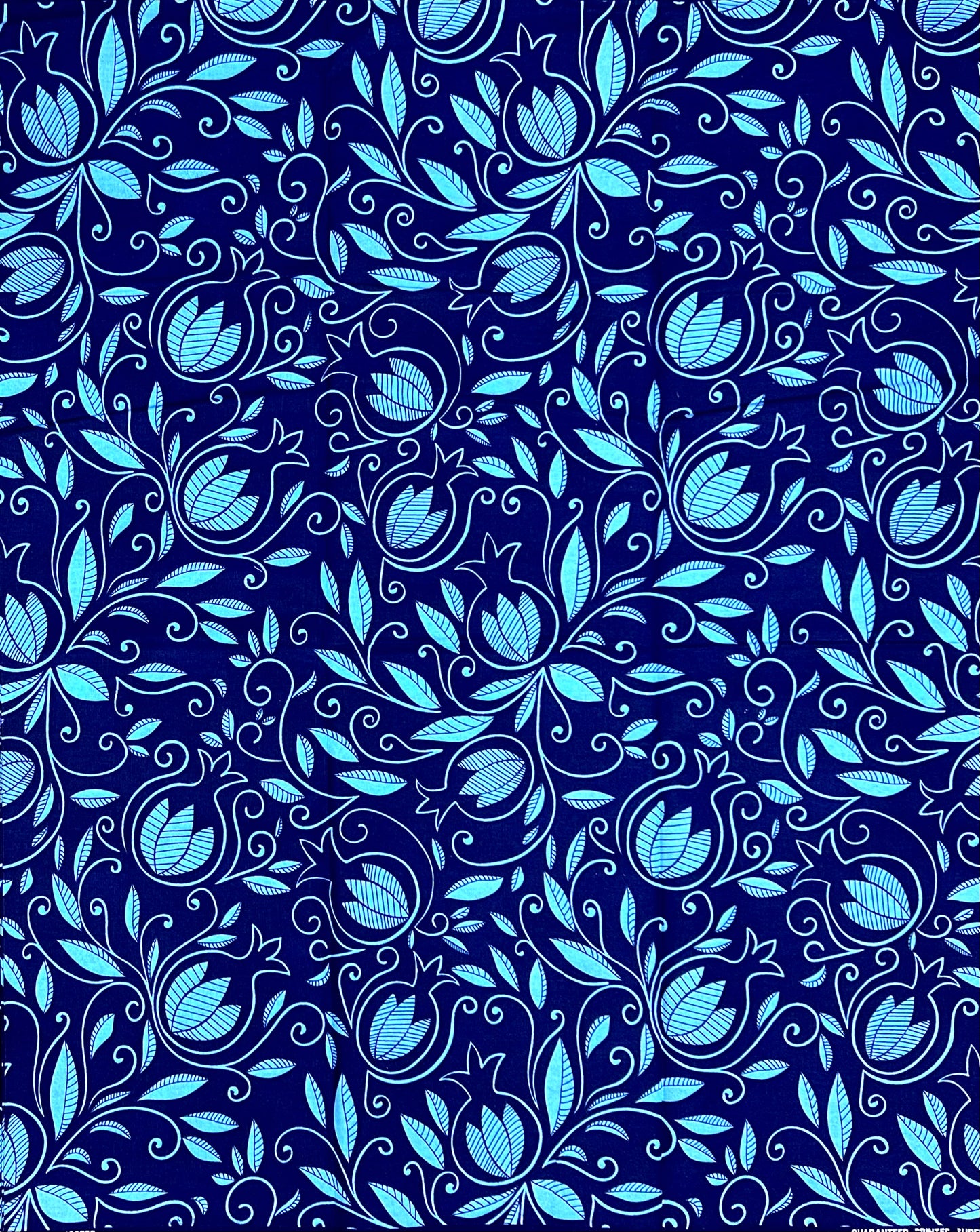 African Print Fabric/ Ankara - Shades of Blue 'The Quiet Estate', Yard or Wholesale