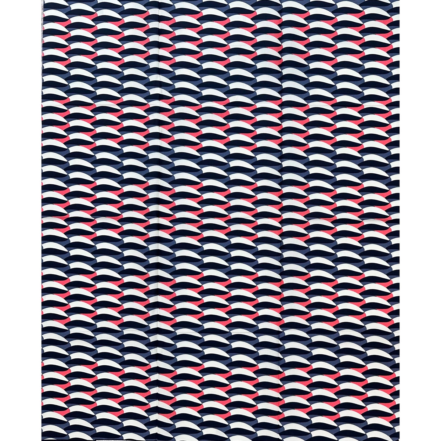 African Print Fabric/ Ankara - Pink, Gray, Black, Cream 'Crossing Calabar', 1 YARD