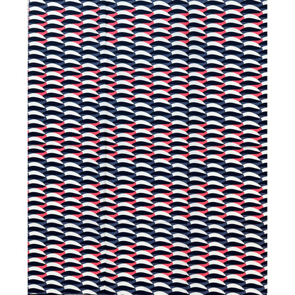 African Print Fabric/ Ankara - Pink, Gray, Black, Cream 'Crossing Calabar', 1 YARD