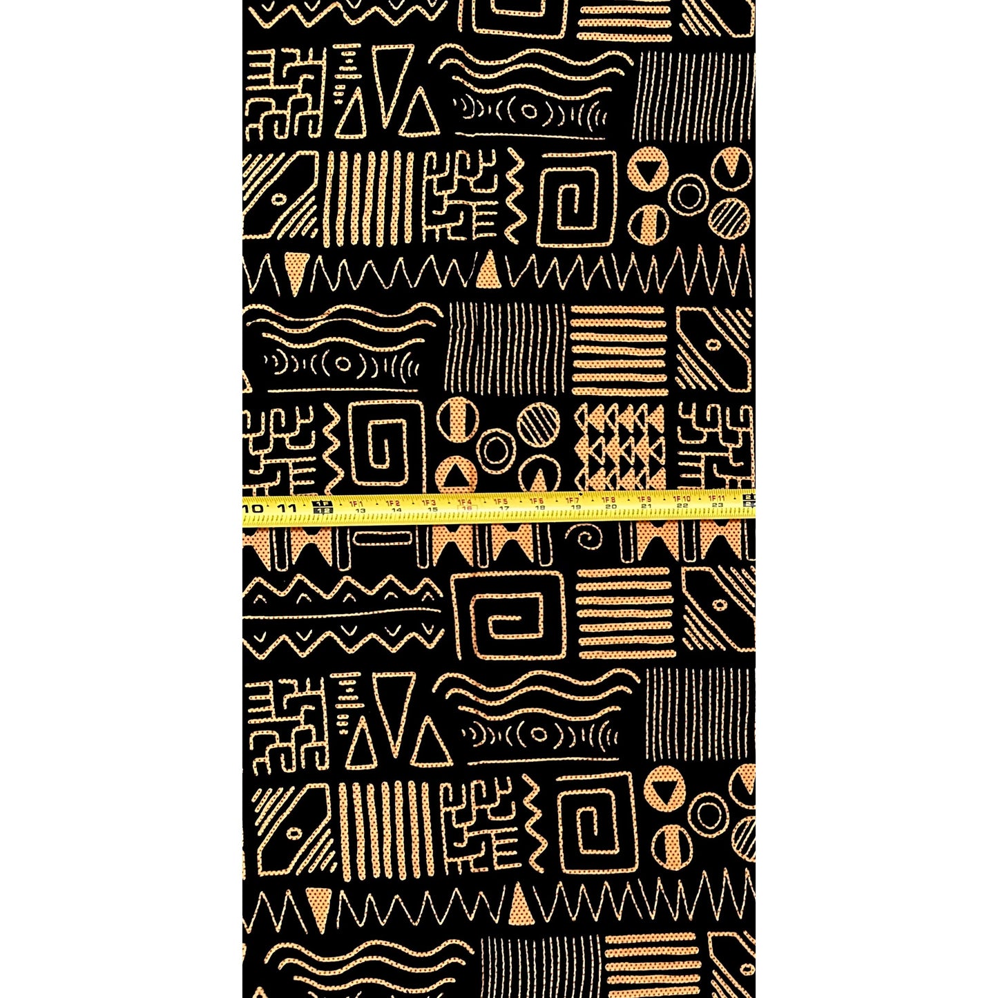 African Print Fabric/ Ankara - Black, Brown "Pass It Down", YARD or WHOLESALE