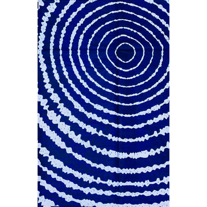 African Print Fabric/ Ankara - Shades of Blue, ‘Bahari Wave' YARD or WHOLESALE