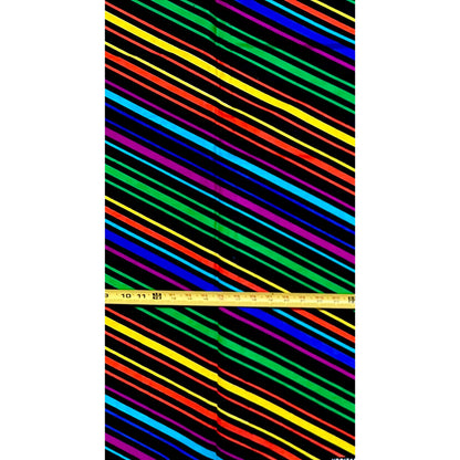African Print Fabric/ Ankara - Multicolored 'Side Swipe', YARD or WHOLESALE