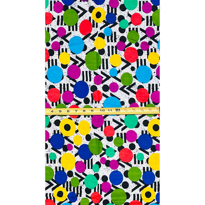 African Print Fabric/ Ankara - Multicolored 'The Group Chat', YARD or WHOLESALE