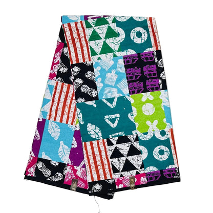 African Print Fabric/ Ankara - Multicolored 'The Loudest Woman in Lagos II', YARD or WHOLESALE