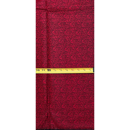 African Print Fabric/ Ankara - Red, Black 'Street Gospel' Design, YARD or WHOLESALE