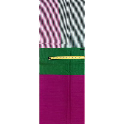 African Print Fabric/ Ankara - Magenta, Green, White 'Decatur Detour', YARD or WHOLESALE