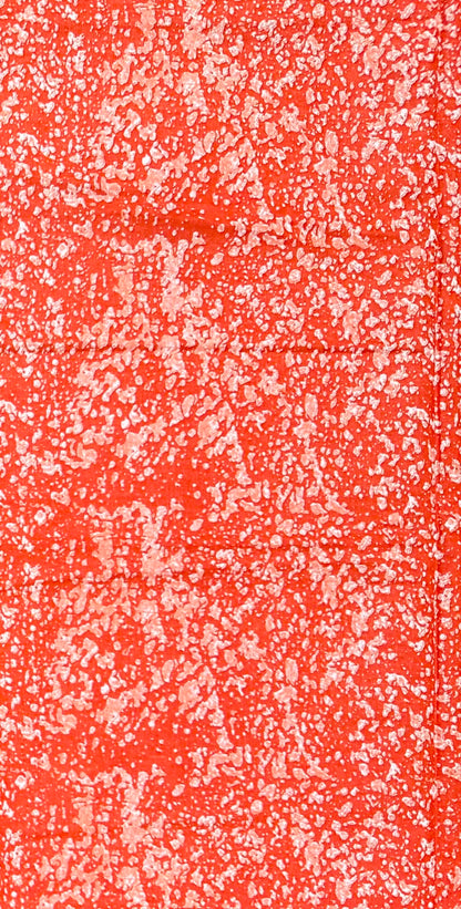 African Print Fabric/Ankara - Orange "Vintage Winehouse" Design, YARD or WHOLESALE